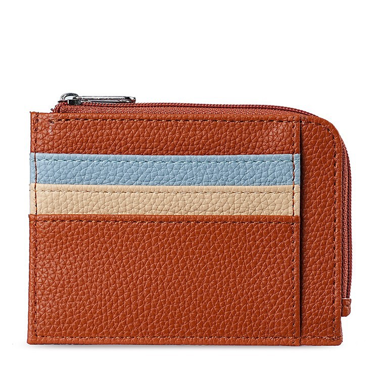 The new color-blocking card case from Ailun is a compact, anti-demagnetization, ultra-thin mini card holder with a simple card case and a coin purse Item Picture