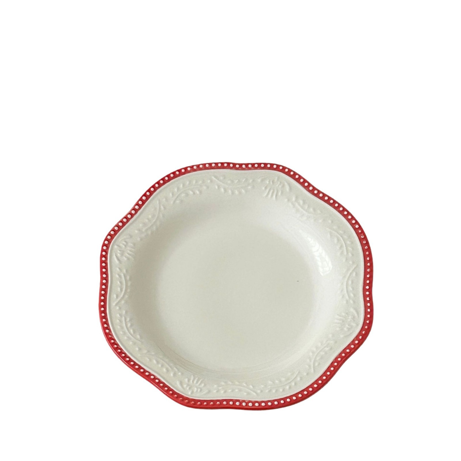 ins French retro lace relief plates, ceramic tableware, Nordic Western plates, dessert plates, home breakfast plates Item Picture