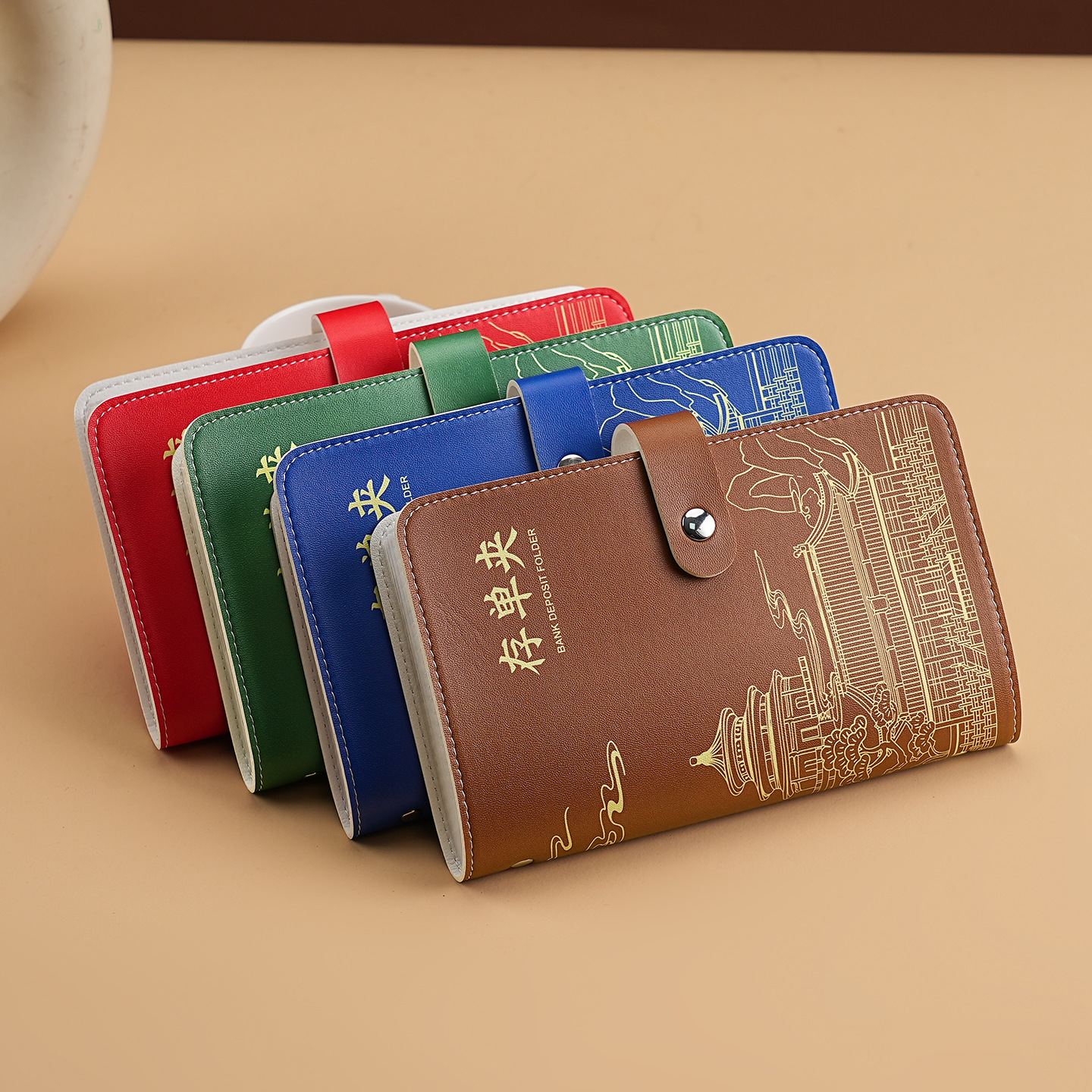 This Chinese-style bill storage book, 2025 new model of fixed deposit certificate holder, large-capacity multi-functional storage full figure