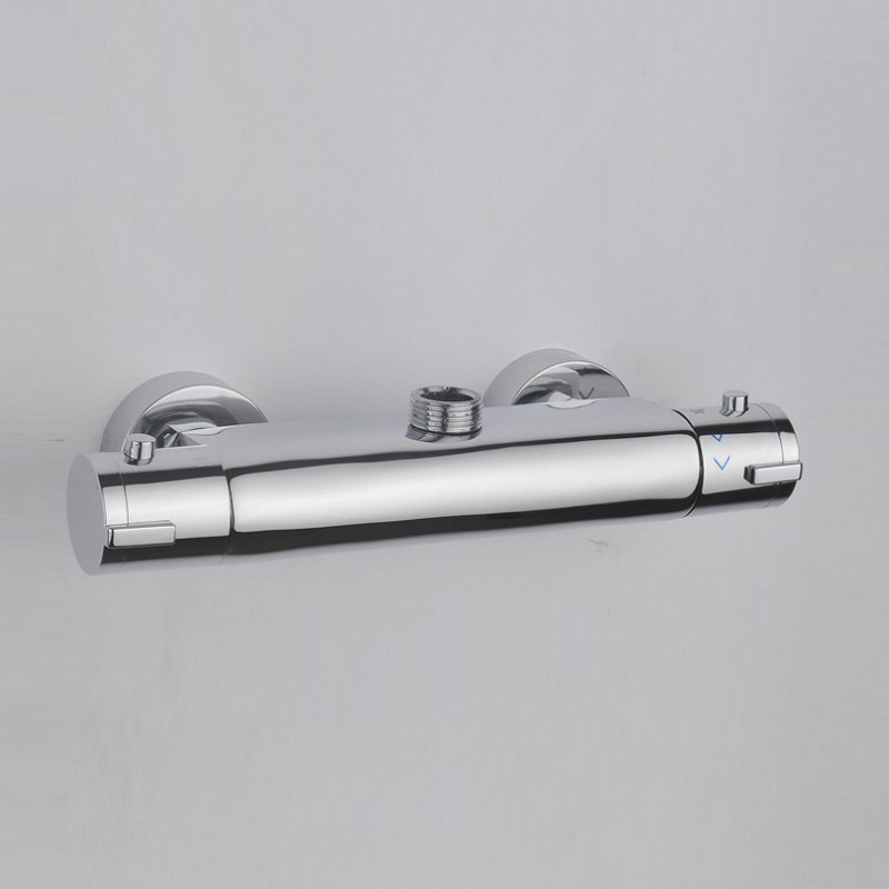 All-copper bath room bathtub faucet cold and hot water automatic temperature adjustment mixing valve concealed all-copper constant temperature water distribution valve Application Scenario