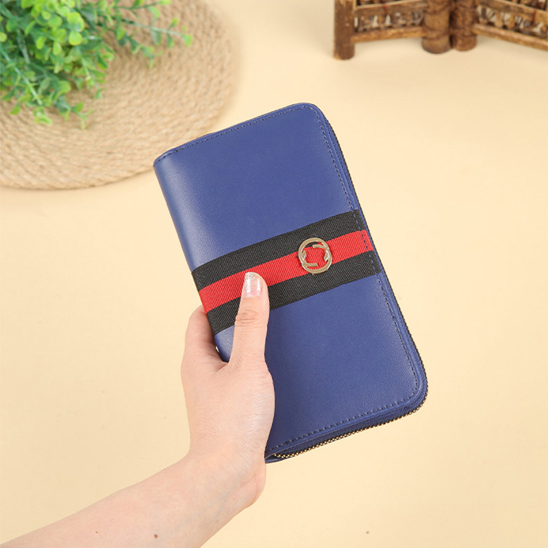 New fashionable and simple wallet, girl's clutch, multi-functional, long, large-capacity, waterproof zipper bag is available for wholesale details Picture
