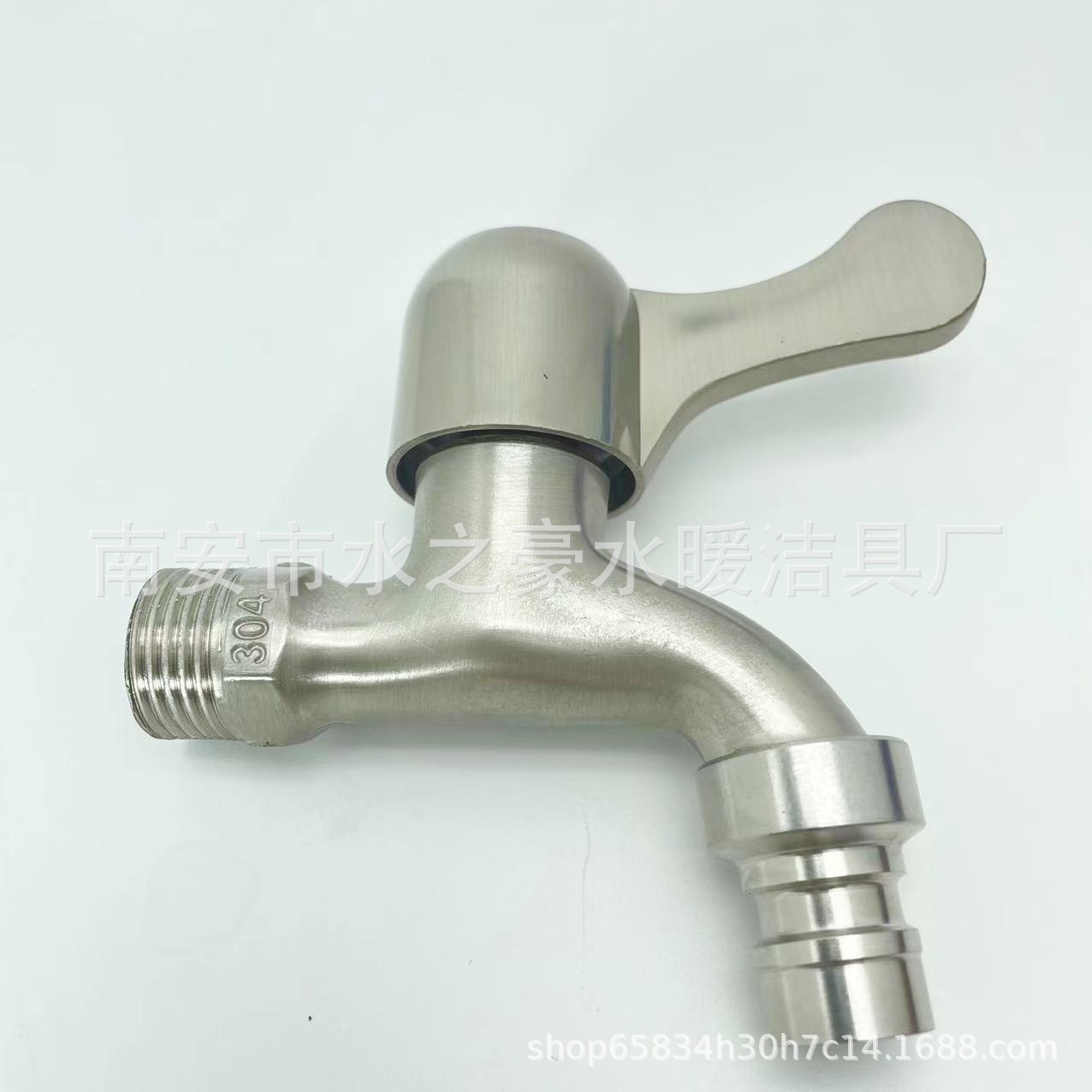 Brushed washing machine faucet imitating 304 stainless steel washing machine faucet, balcony mop sink wall-mounted faucet full figure