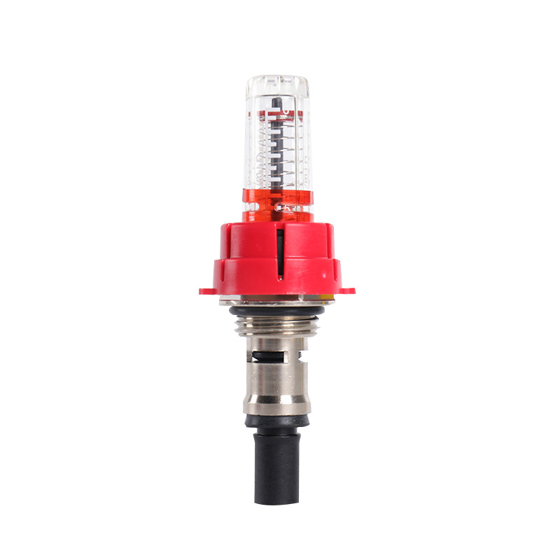 The handwheel valve core base of the visible floating value flowmeter for floor heating distribution and collection, the water distributor accessory flowmeter (independent) details Picture