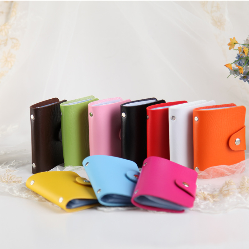 Anti-demagnetization and anti-theft card holder, card holder, card case wholesale, multi-slot bank PU leather printed advertising gift card holder full figure