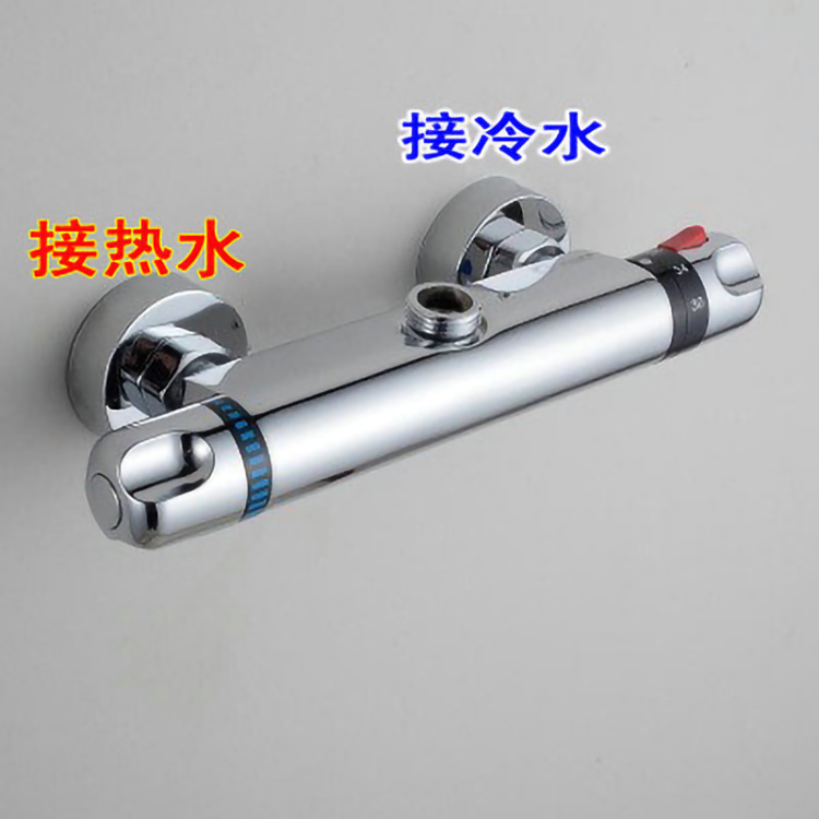 All-copper shower head faucet, constant-temperature shower faucet, bathtub faucet, automatic hot and cold temperature adjustment, mixing valve Application Scenario
