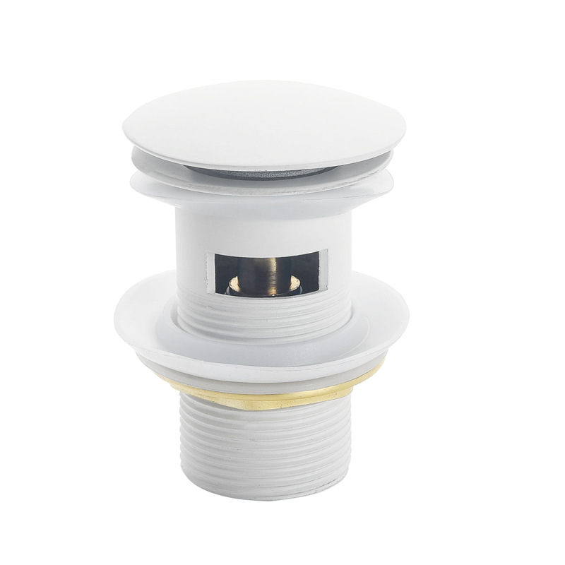 Perforated zinc alloy stainless steel copper washbasin spring drain, washbasin drain G1 1/4" Specification drawing