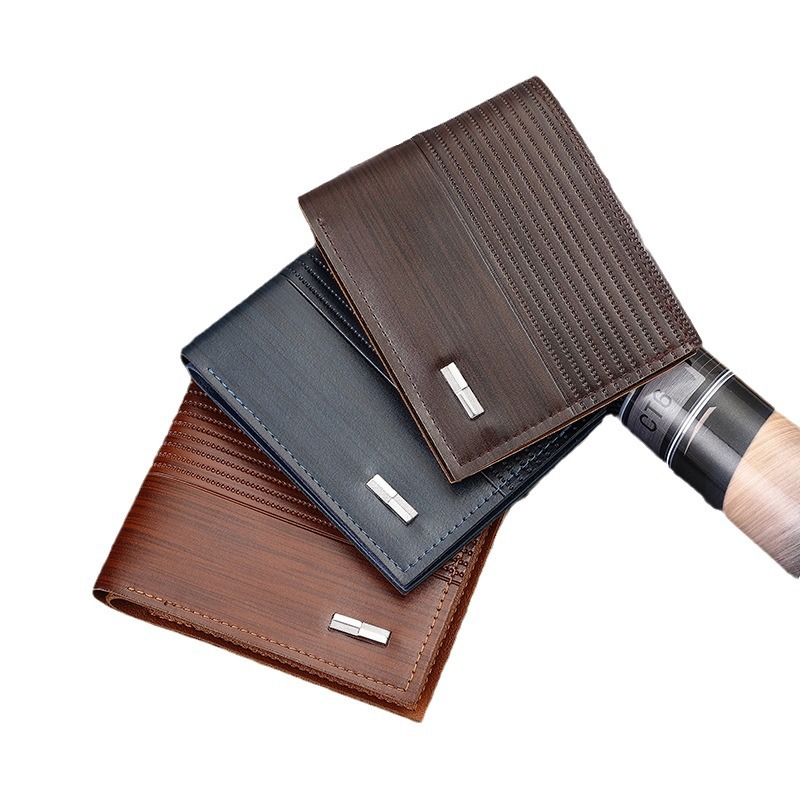 rfid anti-theft genuine leather men's wallet, short top layer cowhide with multiple slots, 20% off men's wallet and coin wallet Item Picture