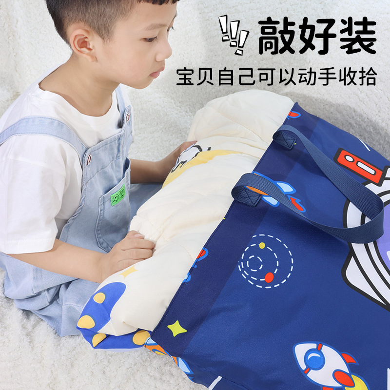 Moving packing bags, luggage, quilts, storage, kindergarten children's clothes, cartoon cotton quilt bags, large-capacity storage bags Specification drawing
