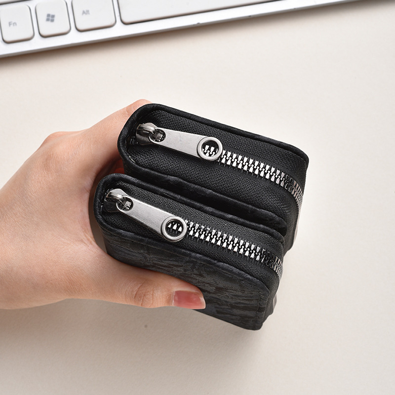 New, fresh and elegant multi-slot large-capacity ID card holder, exquisite and high-end card anti-demagnetization and anti-theft loose change card holder Specification drawing