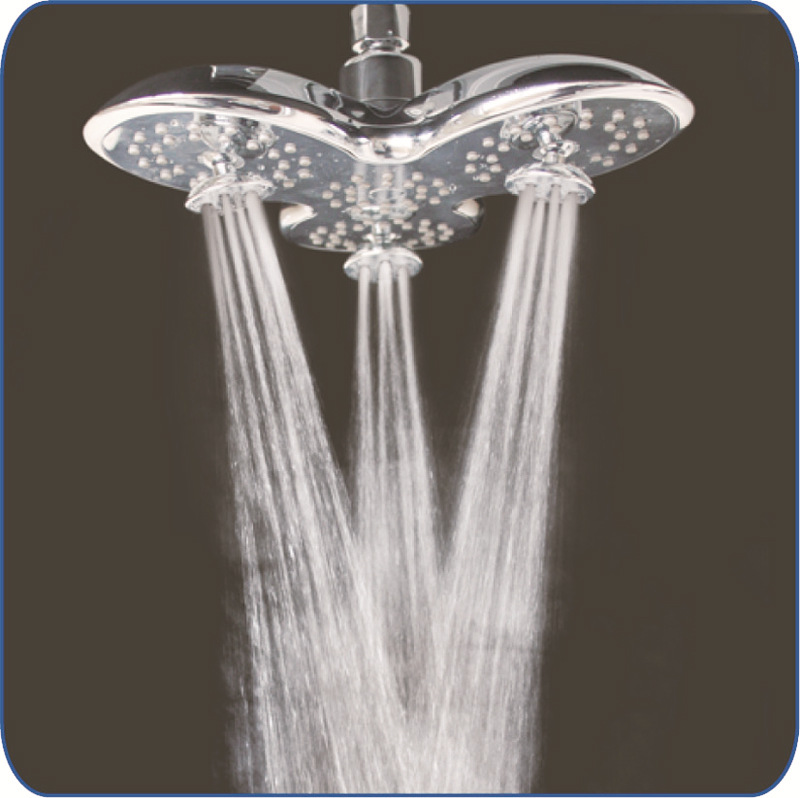 Cross-border pressurized top spray Xiamen flower shower, household bathroom, rain shower, shower head, hot water shower head and nozzle set full figure