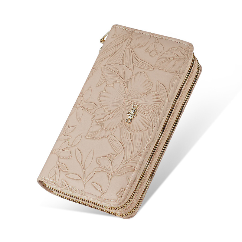 Ladies' wallet, ins women's small wallet, women's style, high-end long wallet, cross-border coin purse, zipper clutch Item Picture