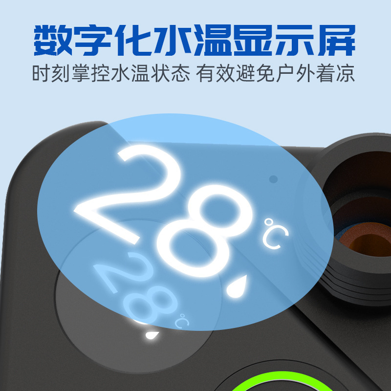 Cross-border outdoor showerhead bathing wonder, convenient dormitory camping supplies, shower and bath device, rechargeable showerhead set Application Scenario