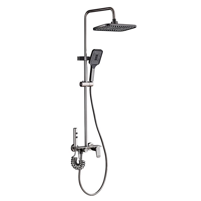 All-in-one pressurized shower head set, full copper faucet, bathroom shower, source factory wholesale one piece Item Picture