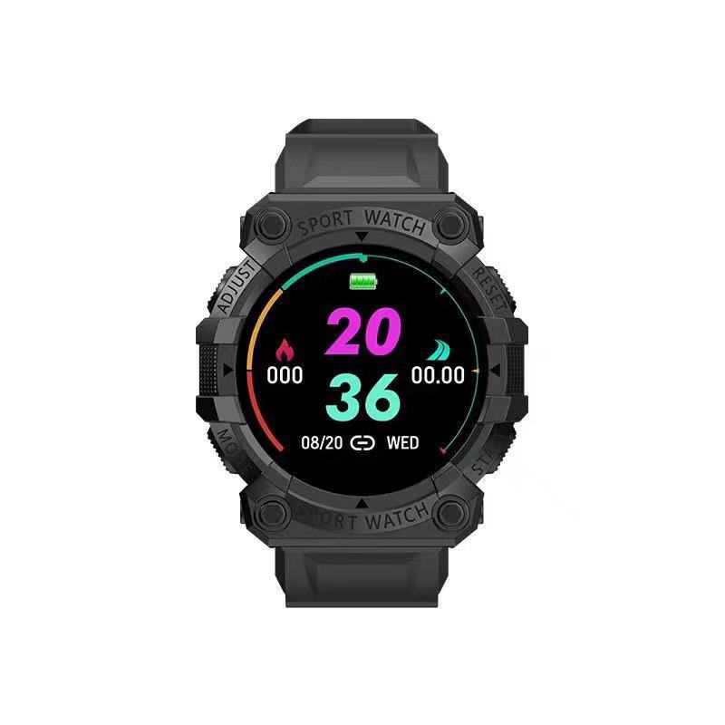 The FD68 smart bracelet features a color screen for heart rate and blood pressure health monitoring, intelligent reminders, and step-counting exercise full figure