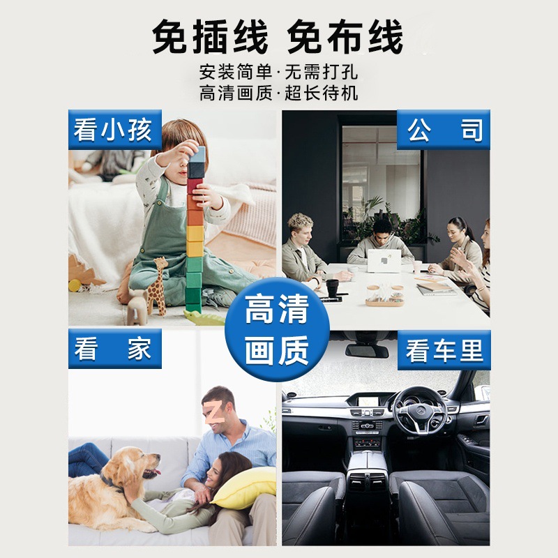 Wireless surveillance cameras for home use can be connected to mobile phones for remote 360-degree wifi without blind spots and are available for wholesale indoors Specification drawing