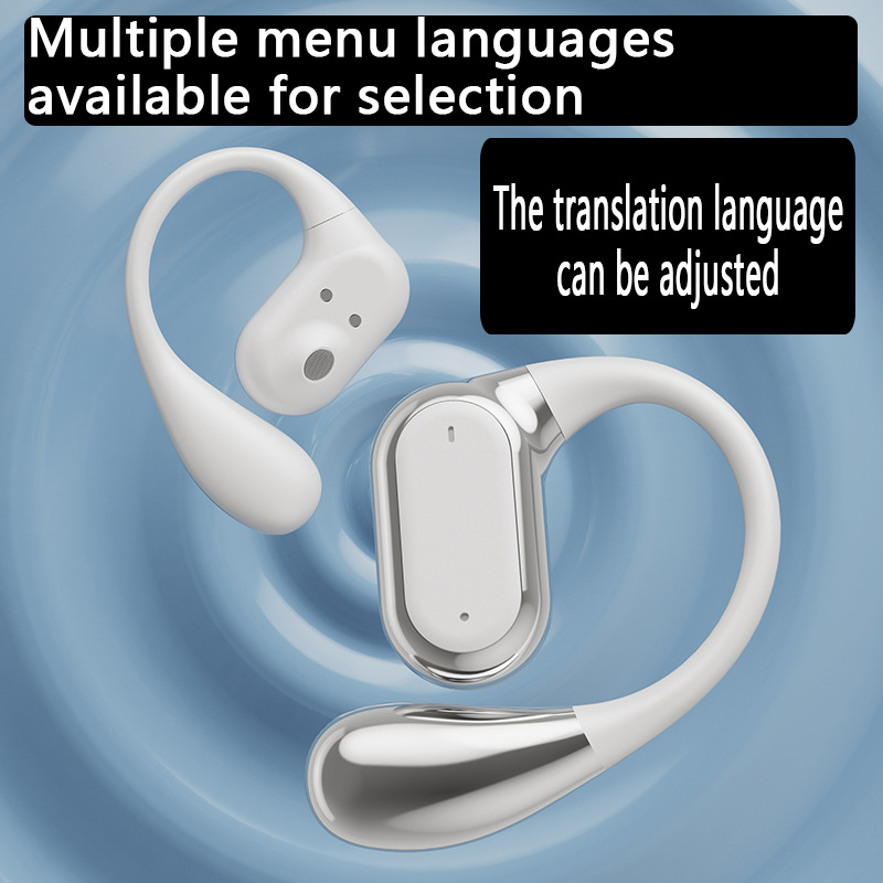 Q18 Smart Voice Translation Headphones: Dual-ear Chinese-English Translator, Multi-language Bluetooth simultaneous translation machine Specification drawing