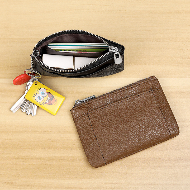 New short ladies' wallet, Japanese-style coin purse, cross-border INS coin purse, simple and large-capacity zipper details Picture