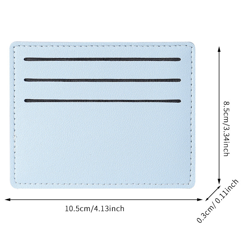 A small and ultra-thin mini card holder for women, a bus bank card case, and a one-piece portable anti-demagnetization card case for men Specification drawing
