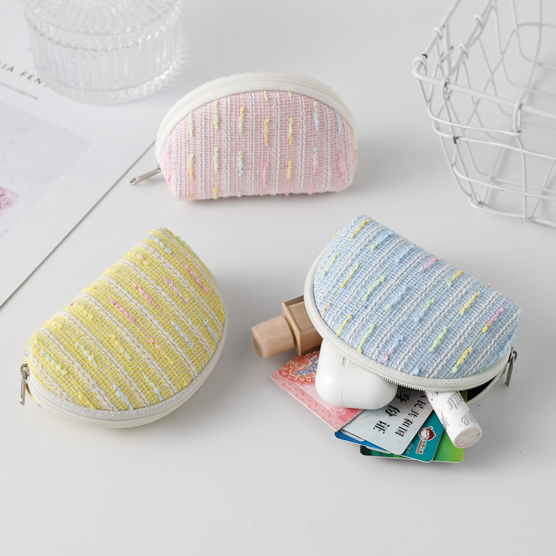 Super cute mini coin purse, Korean-style fresh and clean student earphone lipstick storage bag, portable small bag full figure