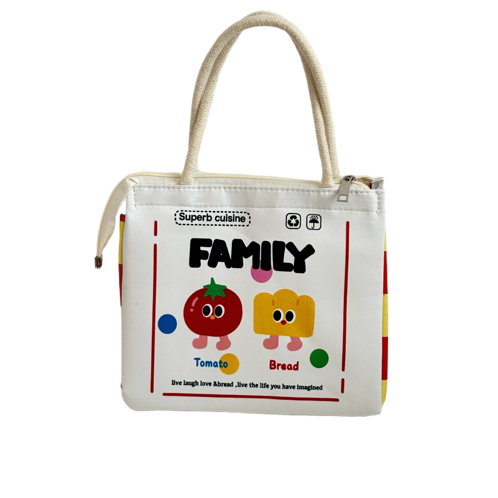 Cartoon cute lunch box bag, hand-held heat and cold preservation bento bag, thickened fashionable extra thick aluminum foil lunch box bag, heat preservation bag Item Picture