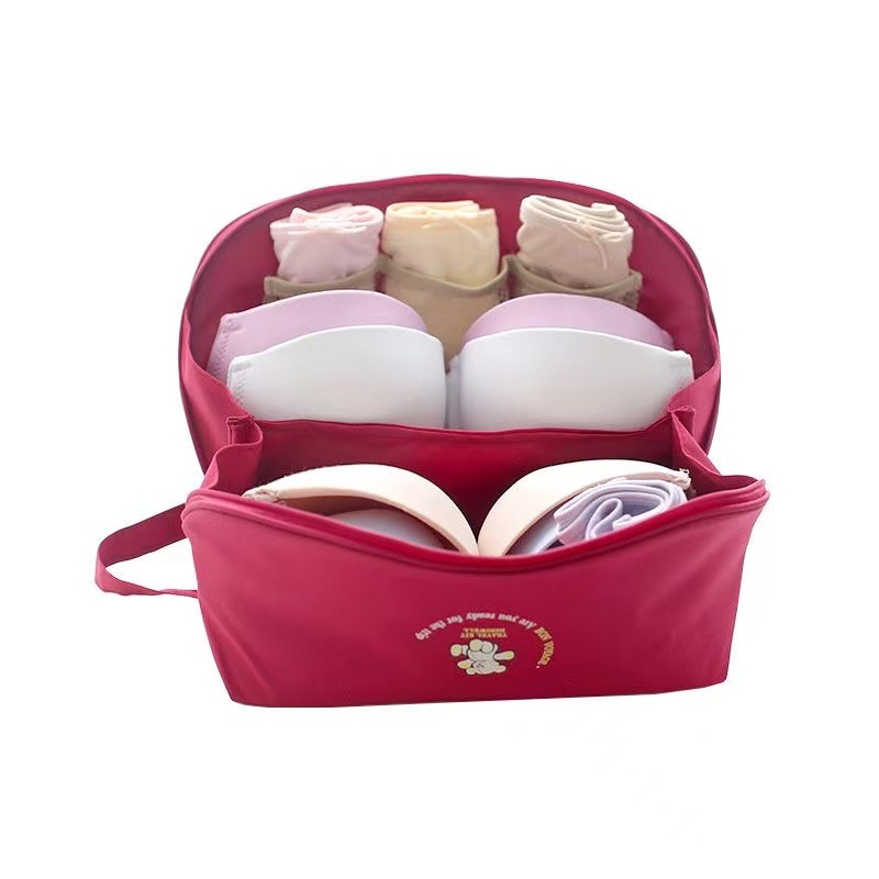 Underwear storage bag, clothing and socks sorting storage bag, travel portable hand-held waterproof bra, dormitory organizing bag for women Item Picture