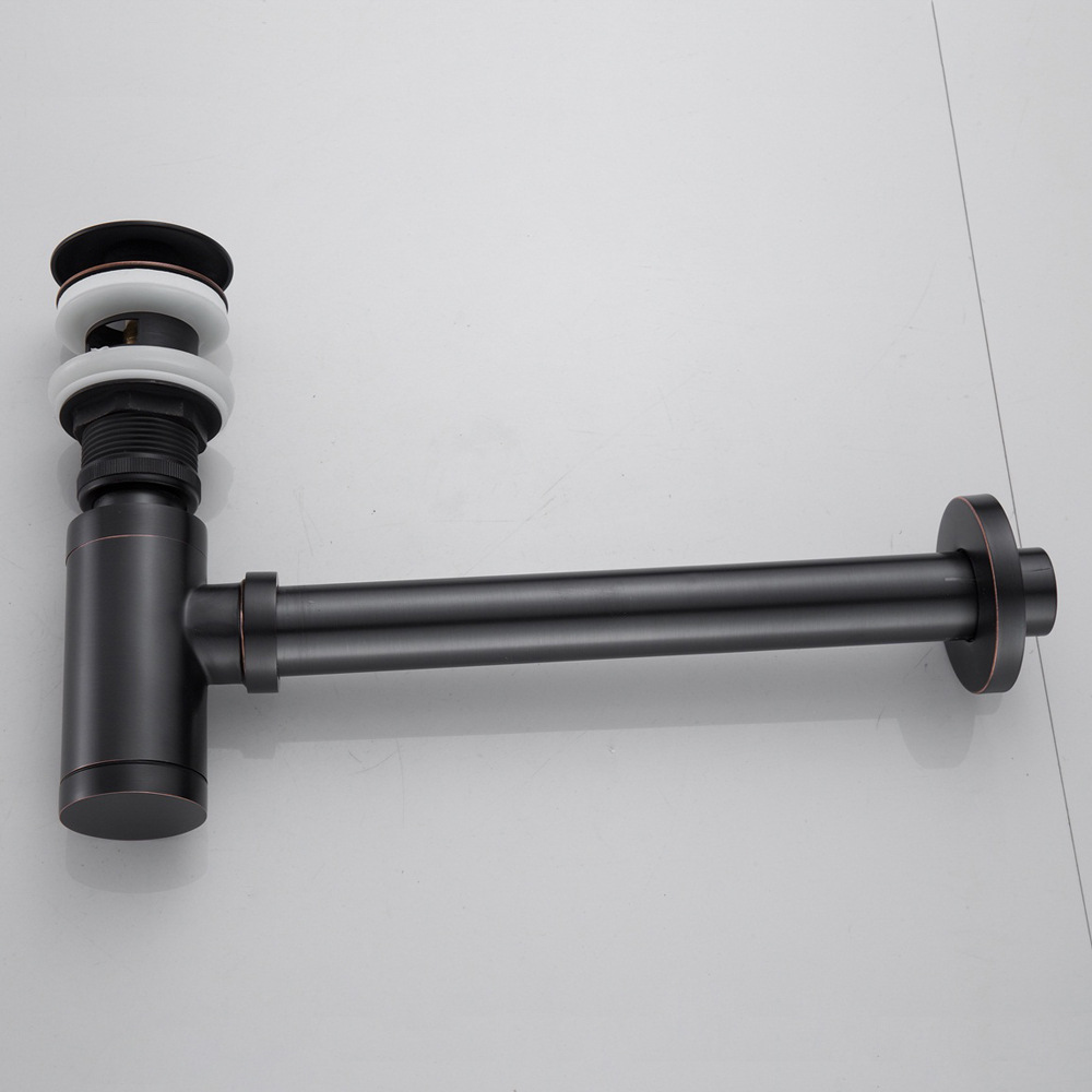 All-copper antique black antique washbasin, wall drain pipe, washbasin, washbasin, wall drain and drainage accessories Specification drawing