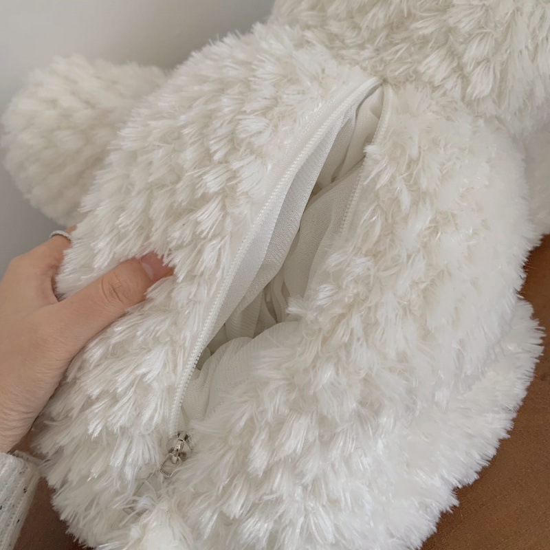 Hot water bag rechargeable hand warmer 2023 New style Cute West Highland plush doll, girls can step in to keep warm in winter Item Picture