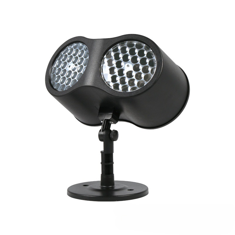 New dual-tube blizzard projection light, outdoor waterproof snowflake light, lawn ground plug light, LED for Christmas and Halloween Item Picture