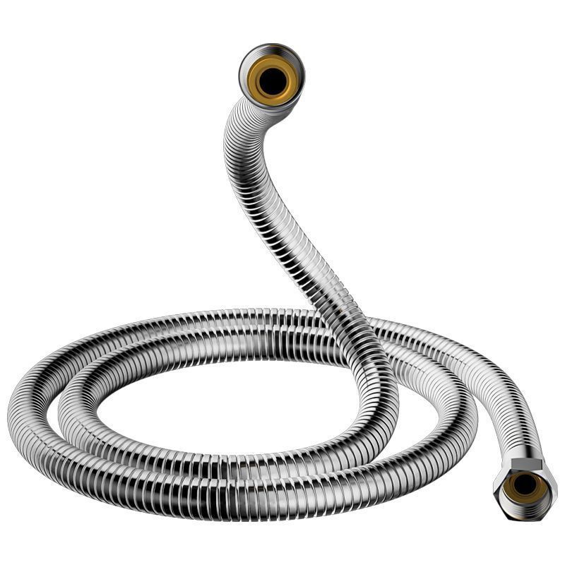 Large-diameter stainless steel pressure-increasing water pipe, thickened explosion-proof shower head connection for high-flow water outlet Item Picture