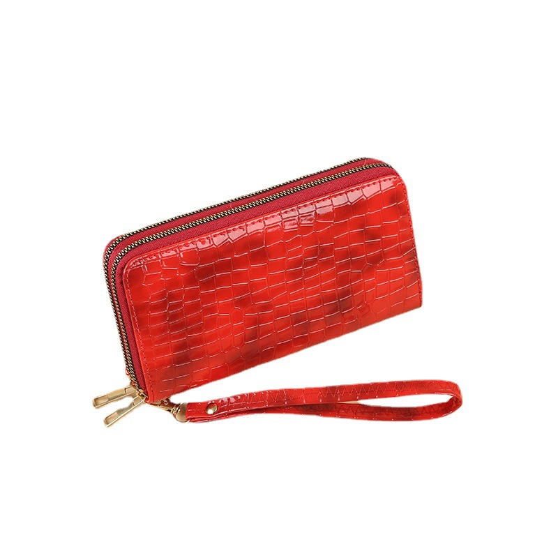 Double Pull Korean-style small wallet, Japanese-style cute pu long coin purse, cute ins student print 20% off wallet Item Picture