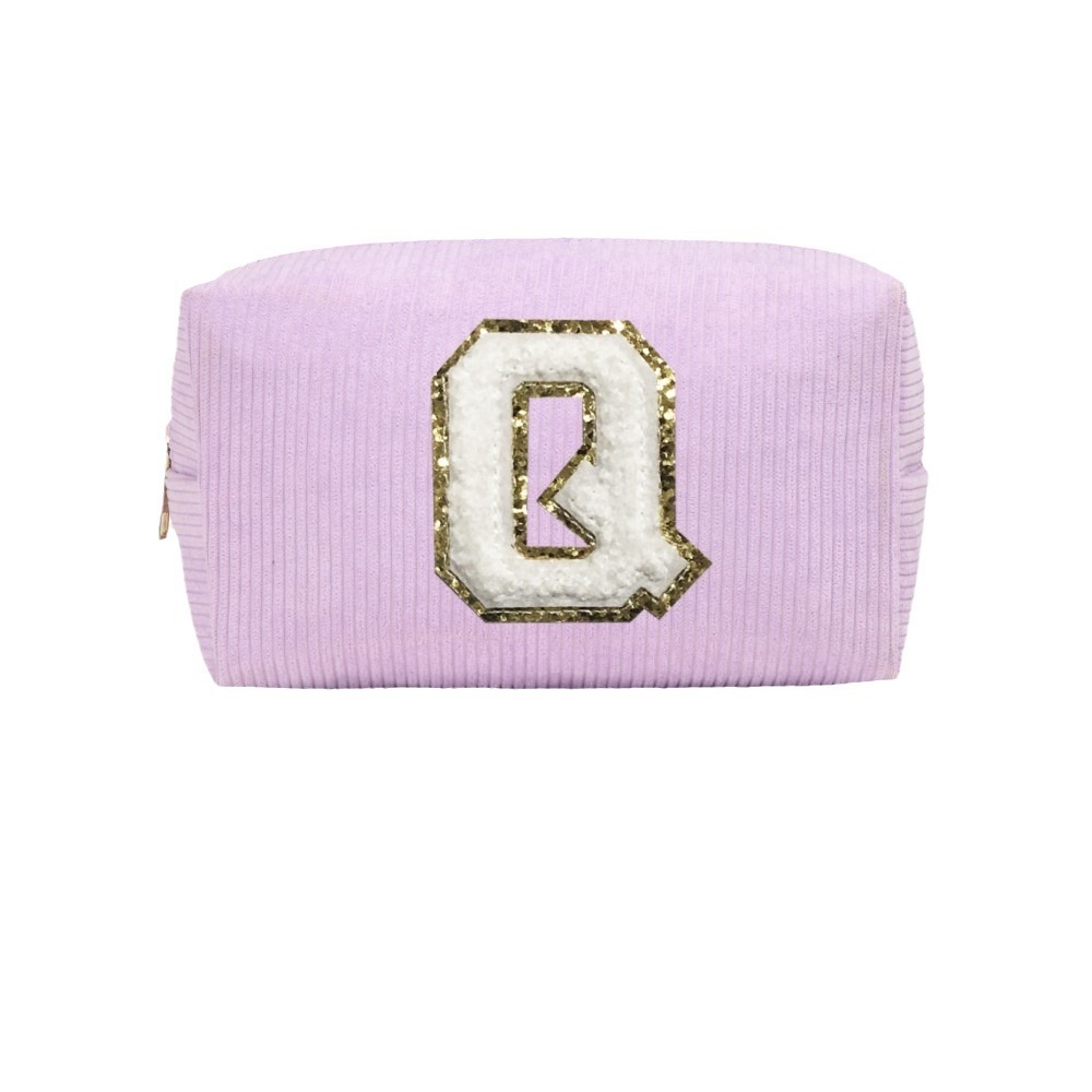 New in-stock letter minimalist portable Instagram fashion makeup bag with a large capacity lipstick storage case Item Picture