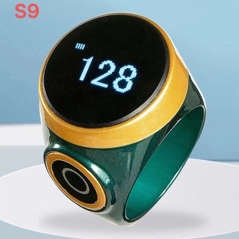 The new S9 counter is a waterproof touch, luminous, hand-press ring, charging, intelligent electronic digital display manual counter Specification drawing