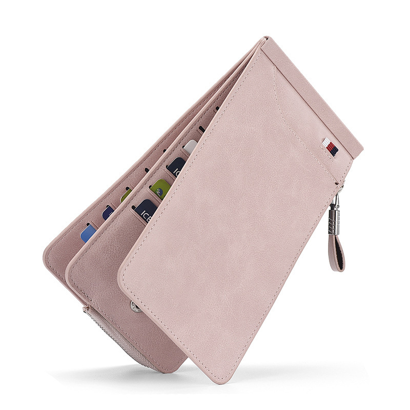 2025 Women's long, multi-slot wallet, Korean-style zipper wallet, clutch, women's multi-functional wallet full figure