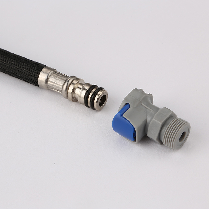 Factory direct sales of 1.5-meter pull-out pipe quick couplings with connection function heads and plastic quick couplings Specification drawing