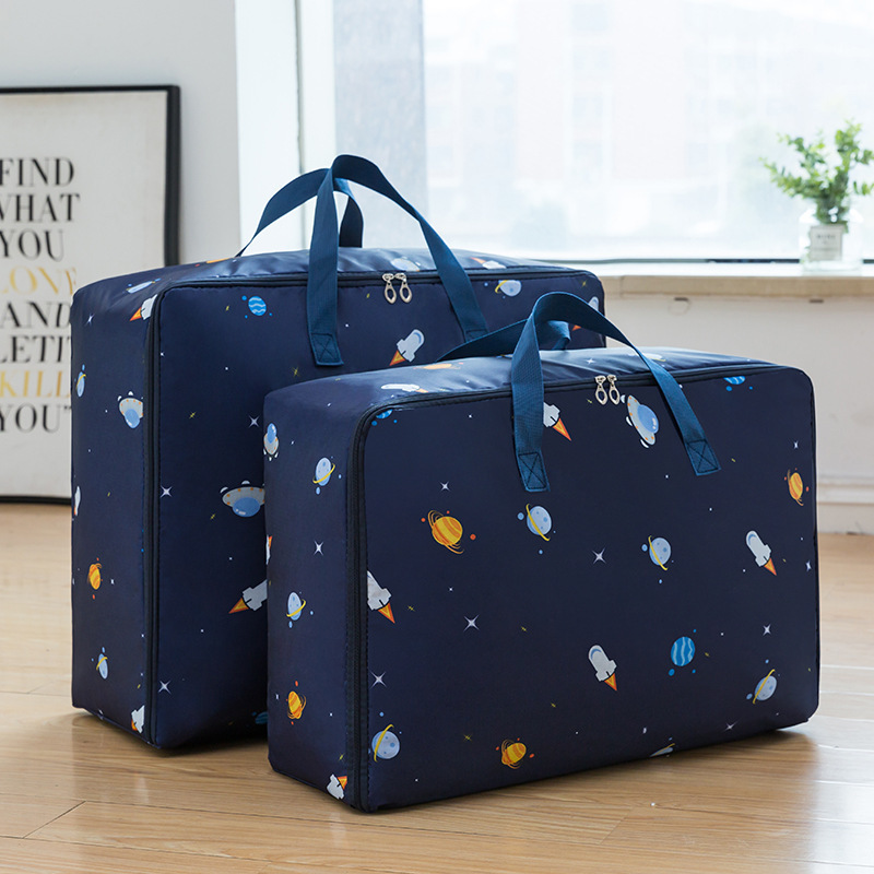 In stock: thickened cotton quilt bags, Oxford cloth clothes, quilt storage bags, waterproof travel luggage bags, large bags, moving bags details Picture