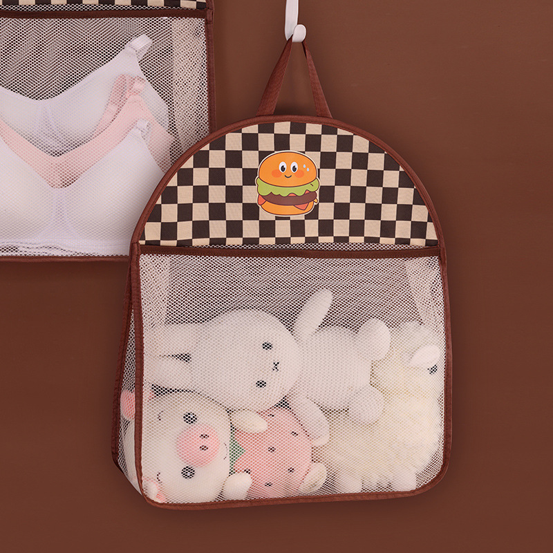 New fabric underwear and underpants hanging bag, cartoon dormitory wall-mounted storage bag, door rear cabinet hanging wall-mounted bag Specification drawing