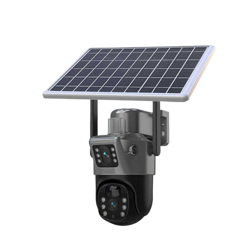 Q17 Dual-screen camera High-definition night vision outdoor 360-degree panoramic wireless wifi remote intelligent monitoring camera Item Picture