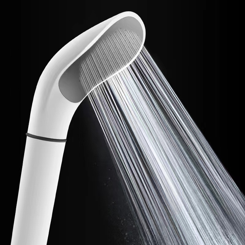 Korean-style pressurized and shock-resistant showerhead for bathing, simple Japanese-style shower head, large water outlet nozzle set, detachable for household use full figure