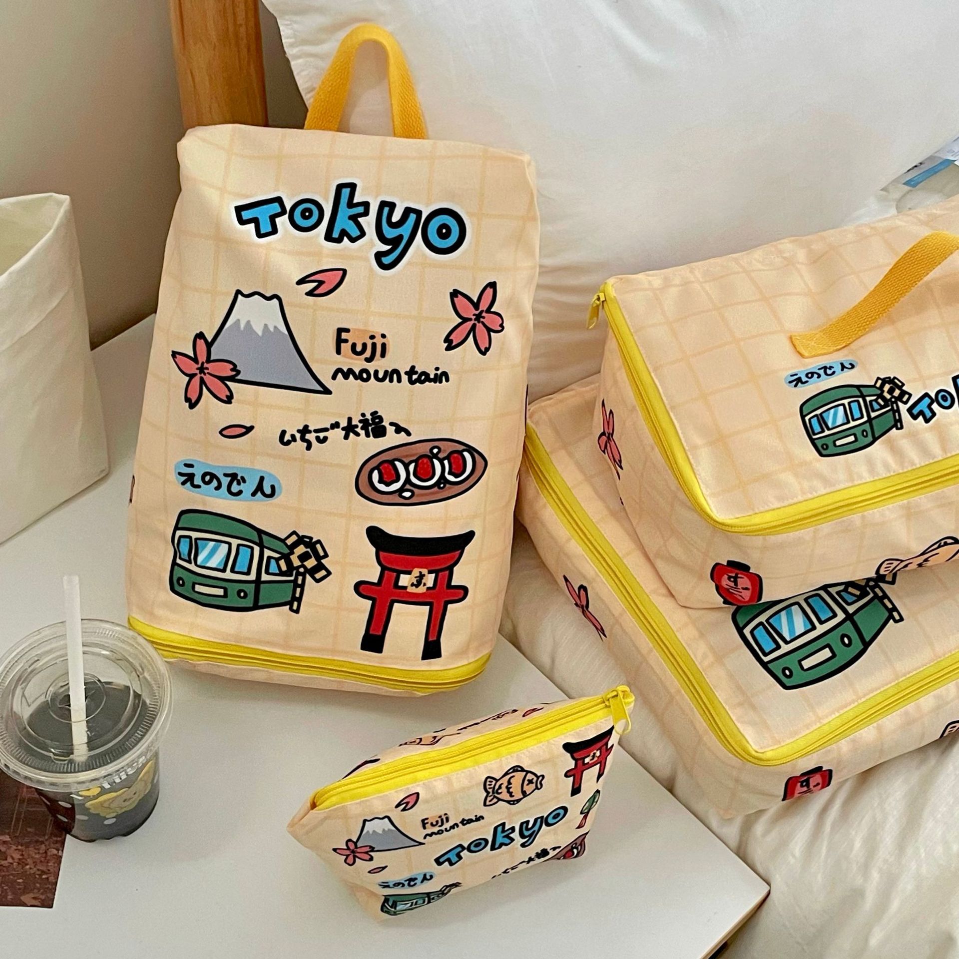 Travel storage bags, close-fitting clothing storage set bags, business trip and travel suitcases, waterproof portable toiletry porters details Picture