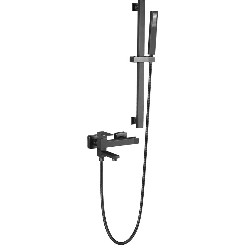 Wholesale of all-copper square shower heads, simple cold and hot spray guns, faucets and shower heads from the manufacturer Item Picture