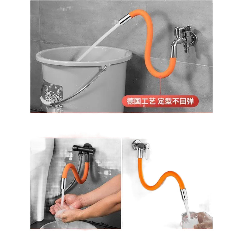 Faucet extension pipe, universal extended water pipe, anti-splash water, kitchen and bathroom universal showerhead, shampoo and shower head manufacturer Item Picture
