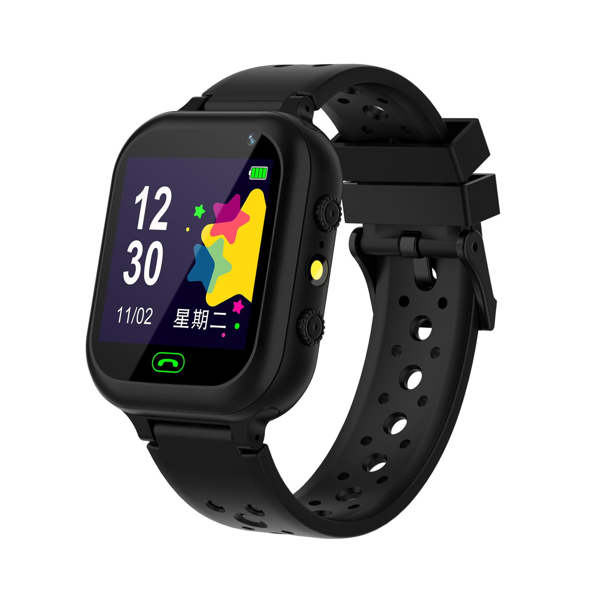Cross-border Q15 waterproof children's smart phone Positioning Micro-chat Photo-taking Flashlight 5th generation Z6 Multi-language switching watch full figure