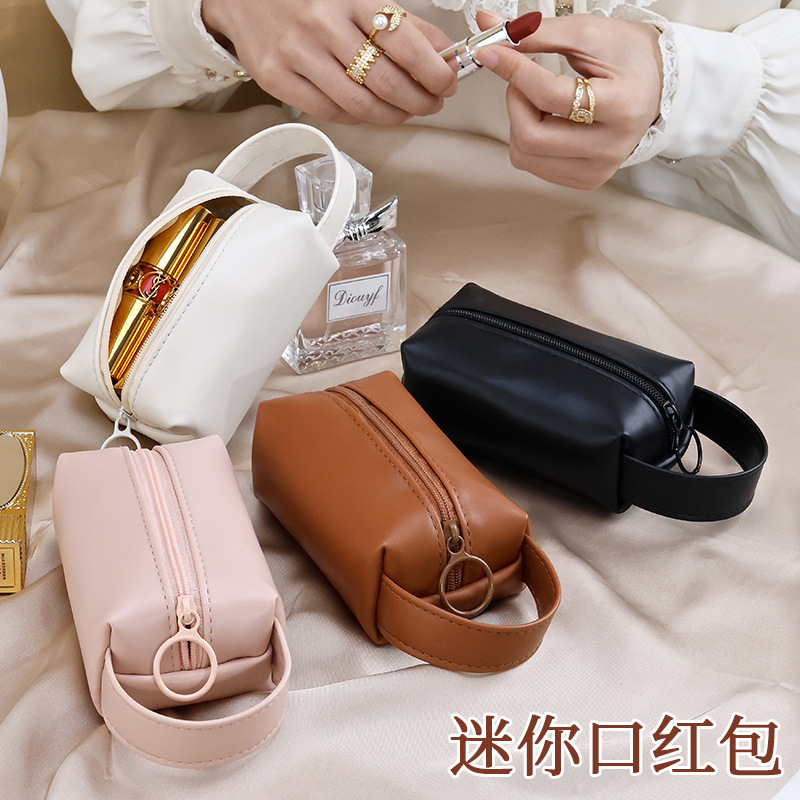 Mini red envelope storage small bag, new InS-style portable makeup bag, jewelry, key card, data cable storage bag details Picture