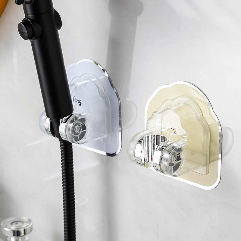 Showerhead stand, no need for drilling, self-adhesive, bathroom showerhead fixator, adhesive hook, children's fixing base - a magic tool full figure