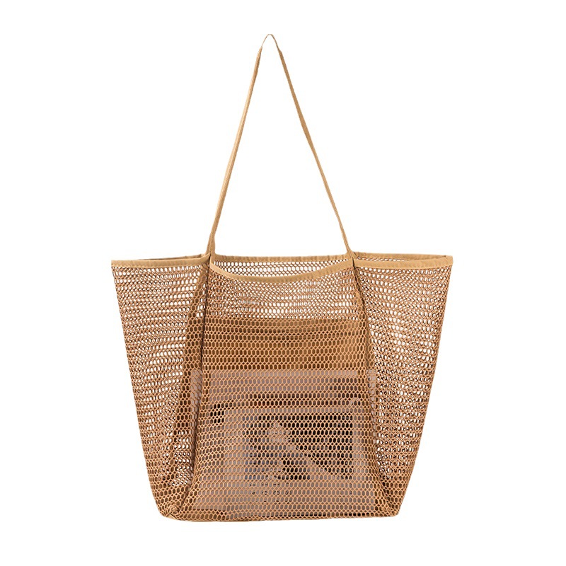 Beach net bags, Amazon handbags, large bags, eye bags, women's multi-pocket bags, suitable for traveling, swimming bags Item Picture