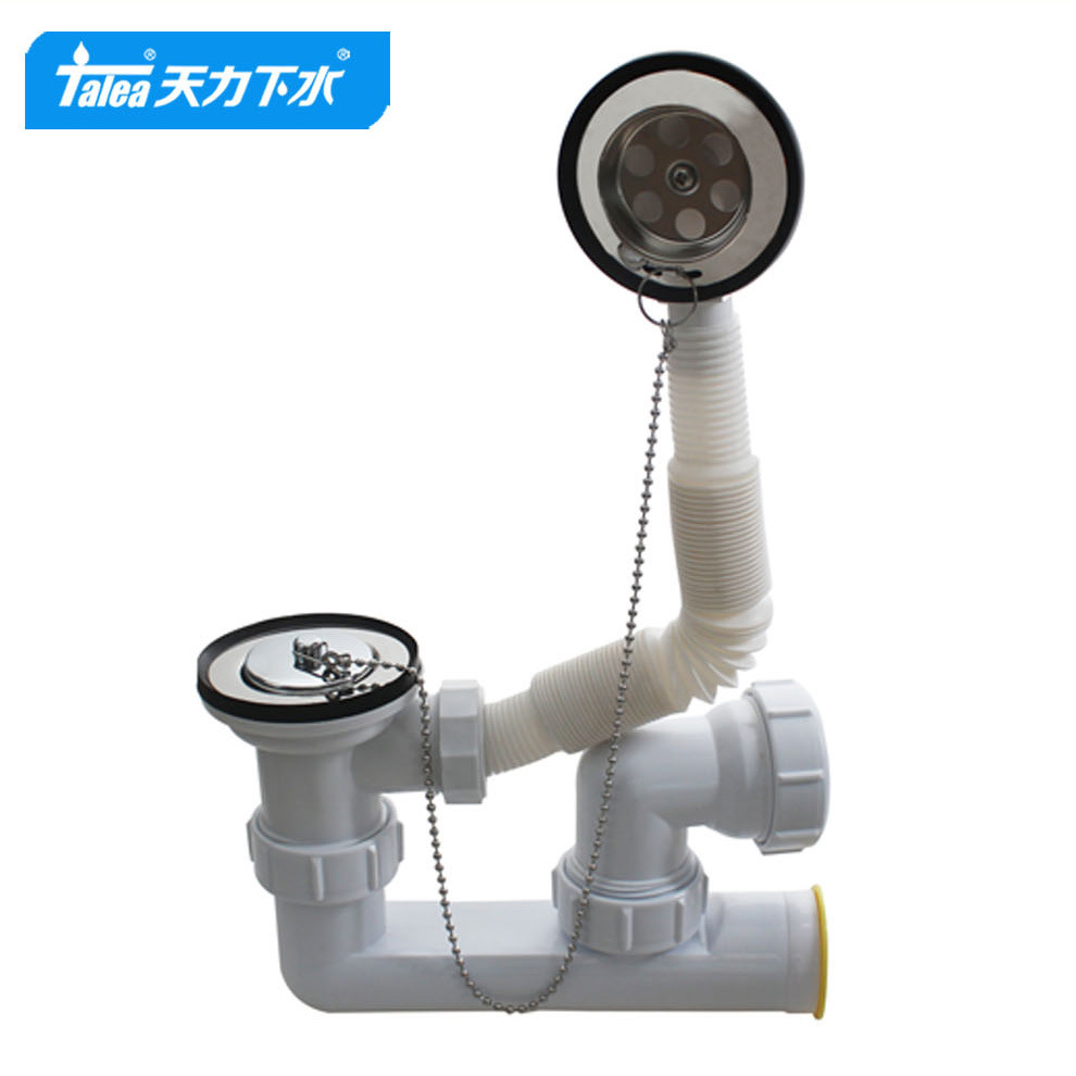 Tianli European and American style bathtub drain, wall-mounted anti-odor drain pipe, downspout water accessory Z5128C004 details Picture
