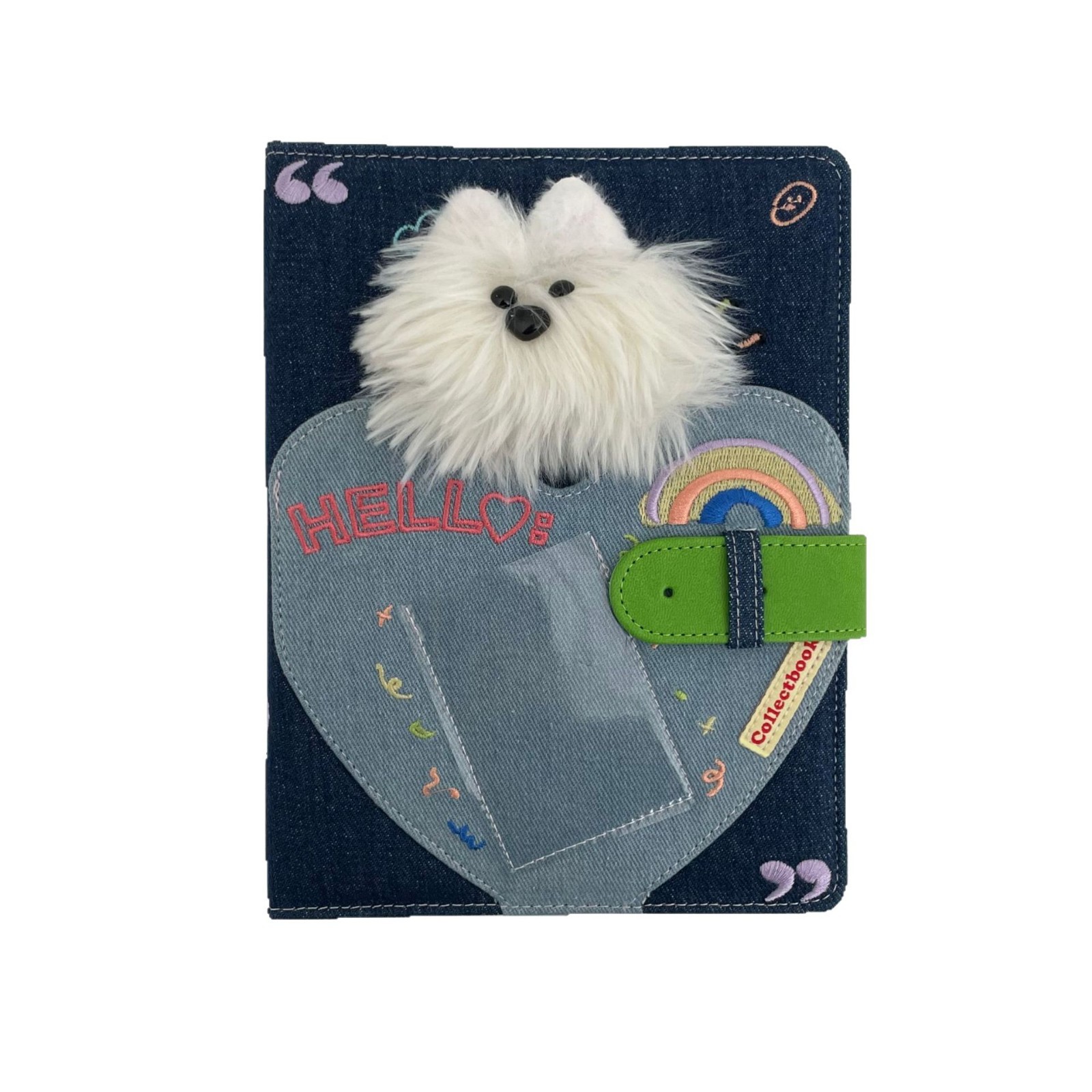 The same style of Xiaohongshu plush puppy cowboy card album a5 four-square grid loose-leaf Polaroid mini card diy storage photo album Item Picture