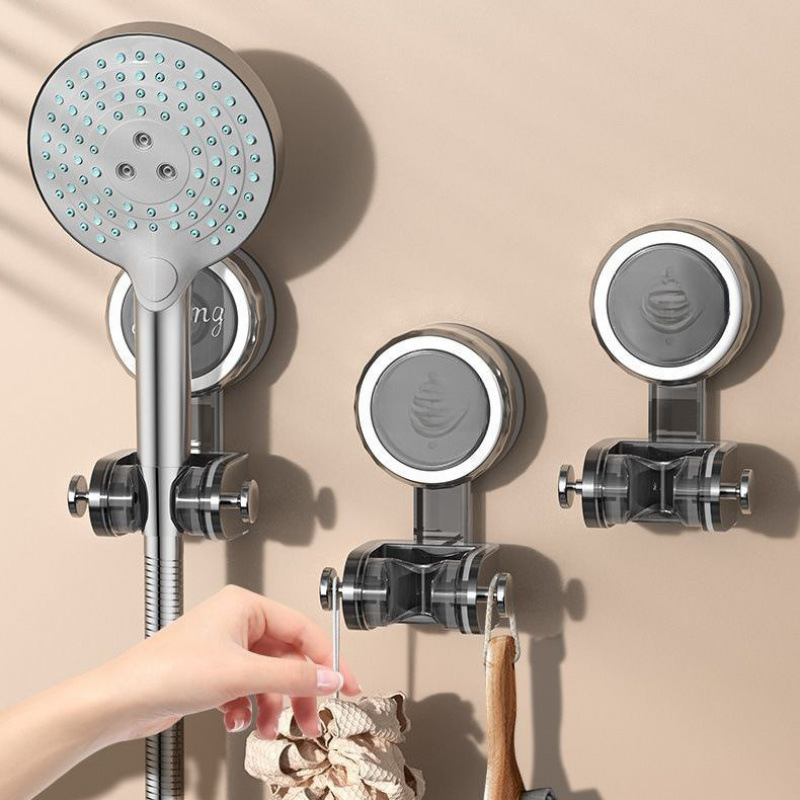 Non-drilling suction cup showerhead stand, universal rotating adjustable showerhead, bathroom base details Picture