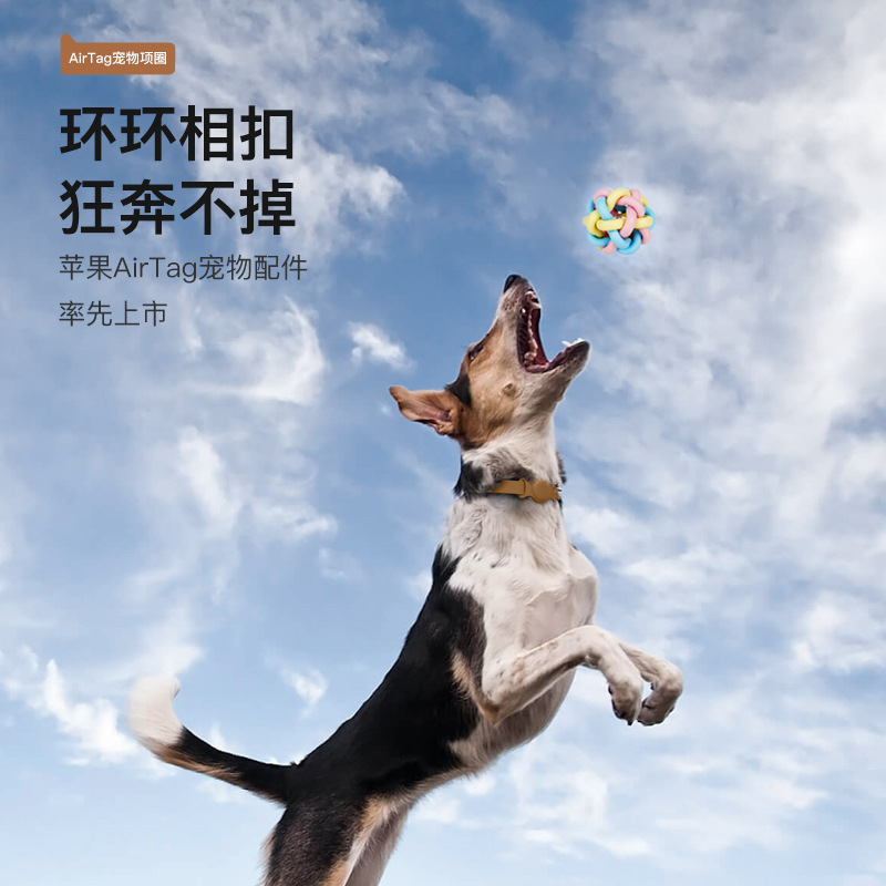 The new Airtag case is suitable for Apple airtags anti-loss devices, cat and dog pet collars, chains and leather cases Item Picture