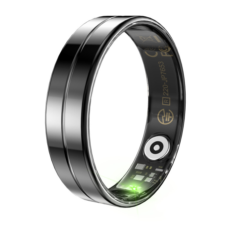 The new cross-border R11 smart ring features advanced technologies such as heart rate, blood oxygen, sleep, exercise step counting, water resistance, Bluetooth and photo-taking details Picture